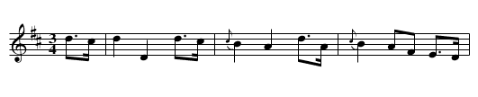 Desmond's Song - staff notation