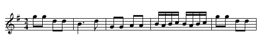 Destruction of the Bastile - staff notation