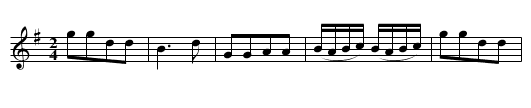 Destruction of the Bastile - staff notation