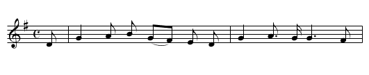 Det voro två söstrer - staff notation