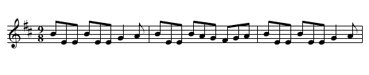 Dever the Dancer - staff notation