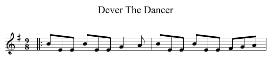 Dever The Dancer - staff notation
