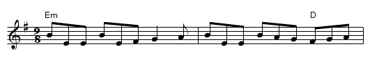 Dever The Dancer - staff notation