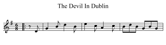 Devil In Dublin, The  - staff notation
