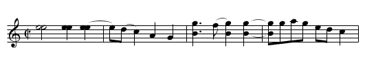 Devil on a Stump - staff notation