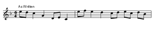 Devil To Pay,The. JaW.048 - staff notation