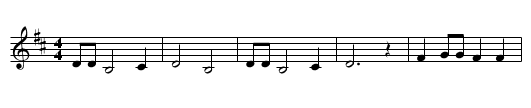 Devil Winston - staff notation