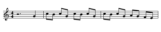 Devil's Dream - staff notation