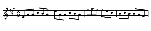 Devine's Favorite - staff notation