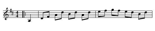 Devine's Hornpipe - staff notation