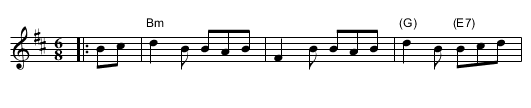Devlin's Jig - staff notation