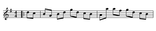Devy Hornpipe - staff notation