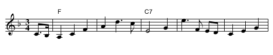 Dew Drop Waltz [2] - staff notation