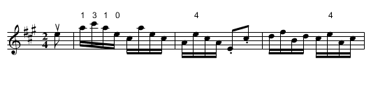 Dew-Drop -- Hornpipe - staff notation
