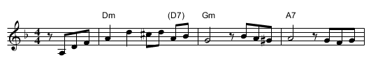 di Goldene Khasene - staff notation
