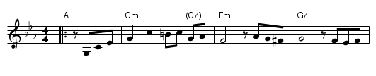 di Goldene Khasene - staff notation