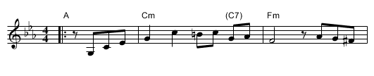 di Goldene Khasene - staff notation