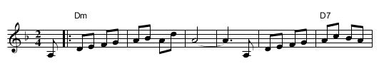 Di Rayze Nukh Amerike - staff notation
