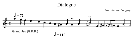 Dialogue - staff notation