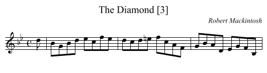 Diamond [3], The - staff notation