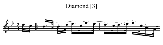 Diamond [3] - staff notation