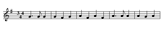 Diandl i sag das dir's drei, viermal, ... - staff notation