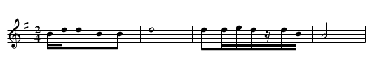Dianhu wugeng han - staff notation