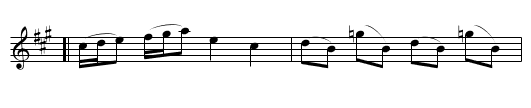 Dick a Dollis - staff notation