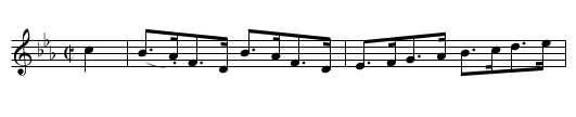 Dick Carrol's Clog - staff notation