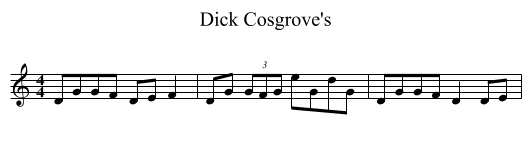 Dick Cosgrove's - staff notation
