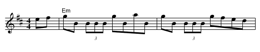 Dick Gossip's - staff notation