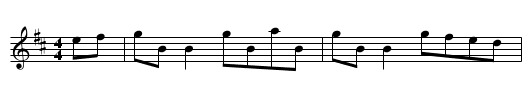 Dick Gossip's - staff notation