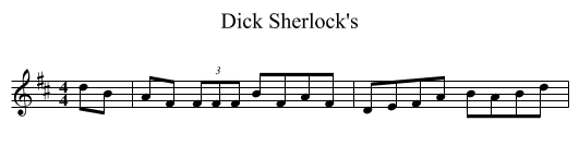 Dick Sherlock's - staff notation