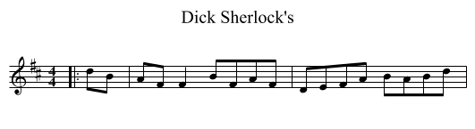 Dick Sherlock's - staff notation