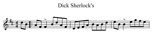 Dick Sherlock's - staff notation