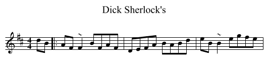 Dick Sherlock's - staff notation