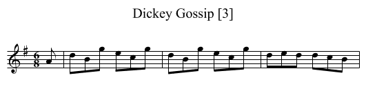 Dickey Gossip [3] - staff notation