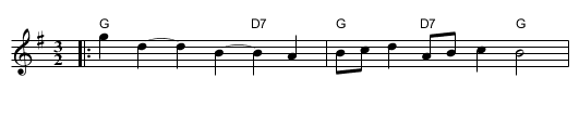 Dick's Maggot - staff notation