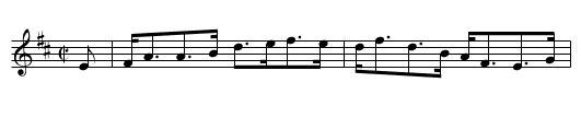 Diddelot Reel - staff notation