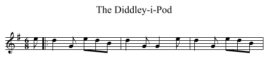 Diddley-i-Pod, The  - staff notation