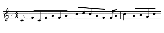 Die Betrogene - staff notation