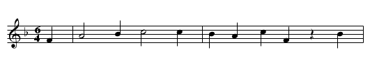 Die brave Stiefmutter - staff notation