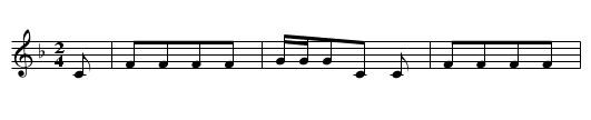 Die dienende Schwester - staff notation
