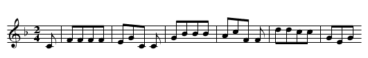 Die dienende Schwester - staff notation