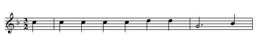 Die dienende Schwester - staff notation