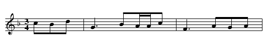 Die dienende Schwester - staff notation