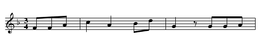 Die dienende Schwester - staff notation