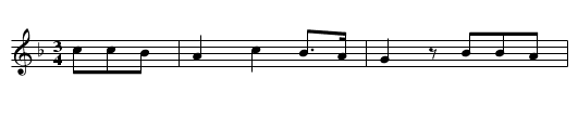 Die dienende Schwester - staff notation