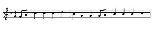 Die dienende Schwester - staff notation
