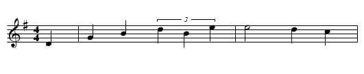 Die drei Hexen - staff notation